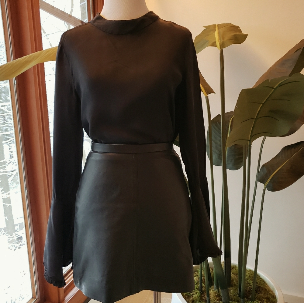 ~ Leather Skirt Mini H&M ~
